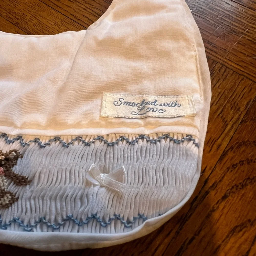 Smocked Baby Bib